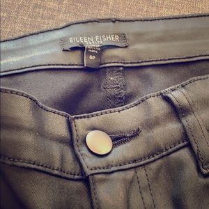 BLACK  EILEEN FISHER, stretchy, skinny pants